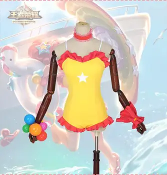 Anime game Arena of Valor: 5v5 Arena Game cosplay Xiao Qiao Cute swimsuit cartoon cute girls cos Swimsuit costume
Anime game Arena of Valor: 5v5 Arena Game cosplay Xiao Qiao Cute swimsuit cartoon cute girls cos Swimsuit costume