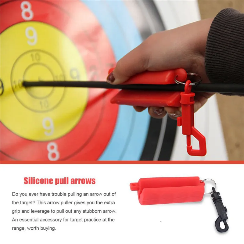 Outdoor Black Silicone Gel Archery Target Hunting Shooting Bow Arrow Puller Remover Keychain Tool
Outdoor Black Silicone Gel Archery Target Hunting Shooting Bow Arrow Puller Remover Keychain Tool