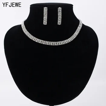 YFJEWE Hot Sale Women Wedding Bridal Silver Plated Necklace Earrings Jewelry Woman Crystal Rhinestone Beads Jewelry Sets #N174
YFJEWE Hot Sale Women Wedding Bridal Silver Plated Necklace Earrings Jewelry Woman Crystal Rhinestone Beads Jewelry Sets #N174
