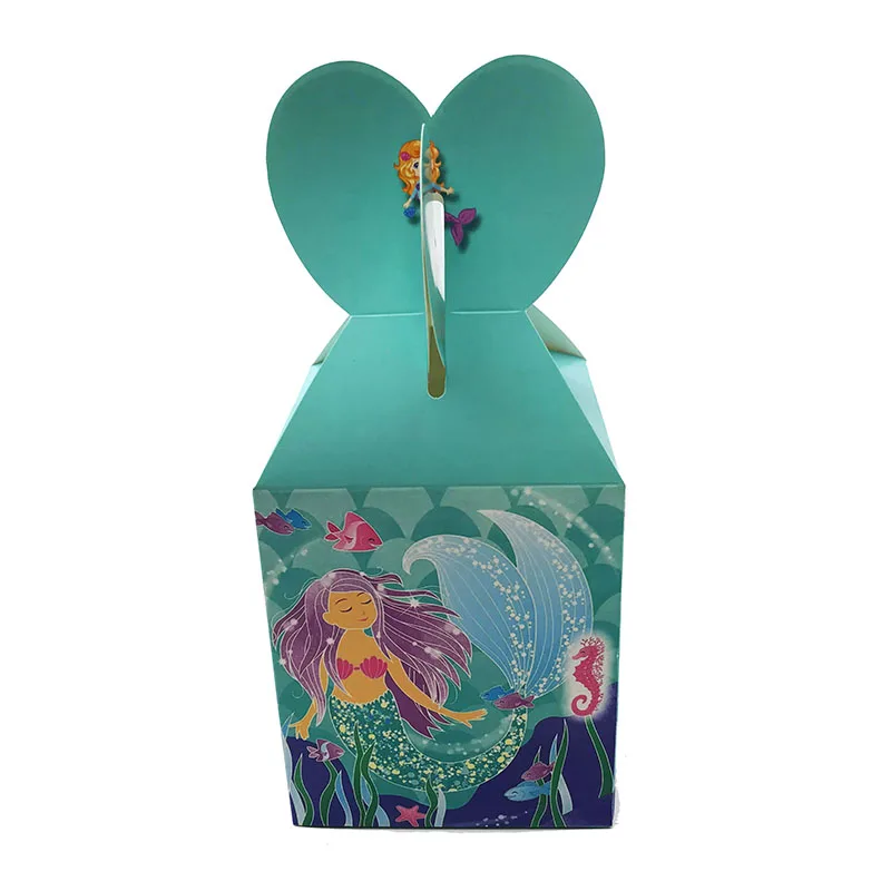 6pcs/lot Mermaid theme candy boxes Mermaid gift boxes cartoon A Little Mermaid birthday party decorations
6pcs/lot Mermaid theme candy boxes Mermaid gift boxes cartoon A Little Mermaid birthday party decorations