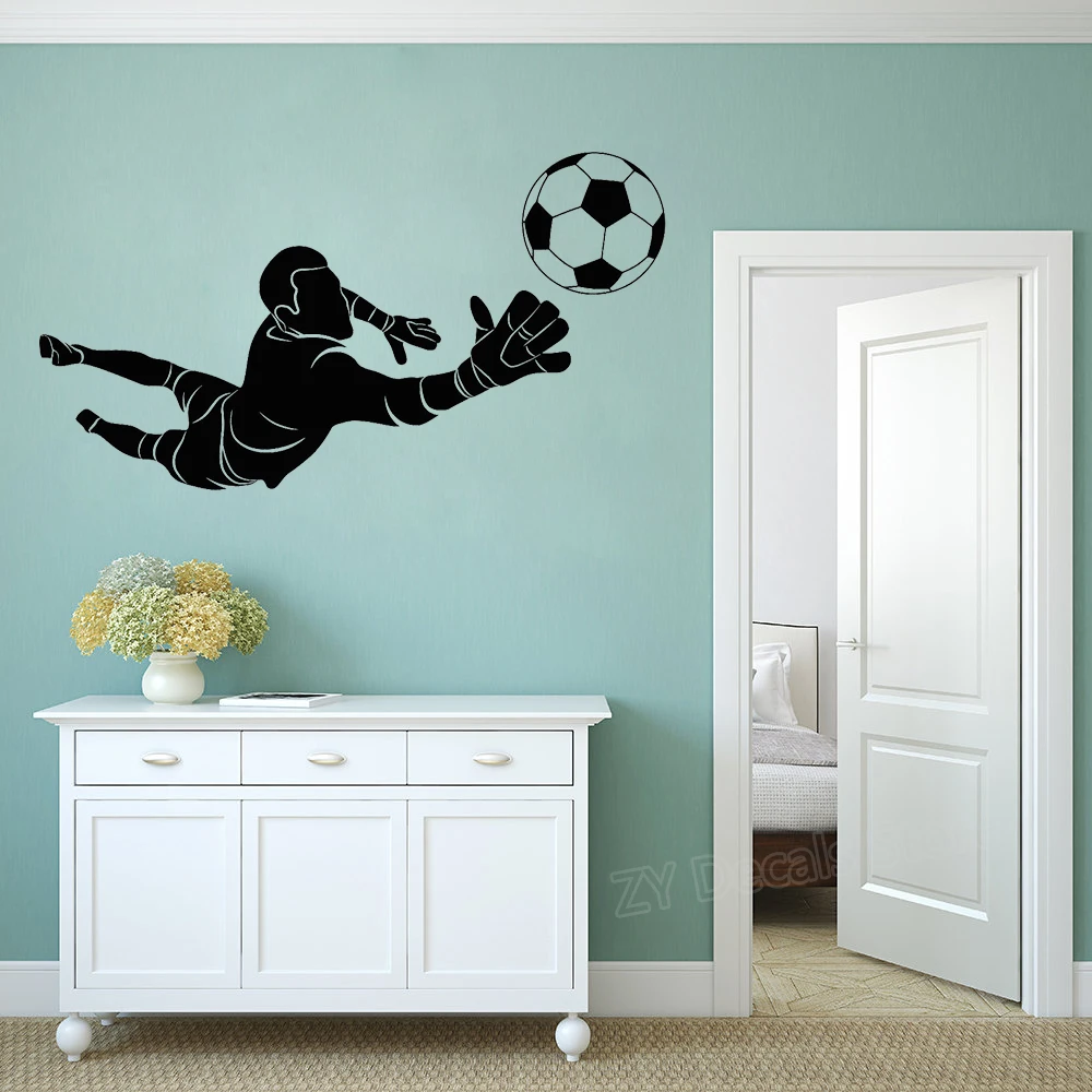 Sport Wall Sticker Removable Soccer Goalkeeper Player Wall Decal Kids Boys Room Decor Vinyl Sports Art Mural Wall Sticker Z894
Sport Wall Sticker Removable Soccer Goalkeeper Player Wall Decal Kids Boys Room Decor Vinyl Sports Art Mural Wall Sticker Z894