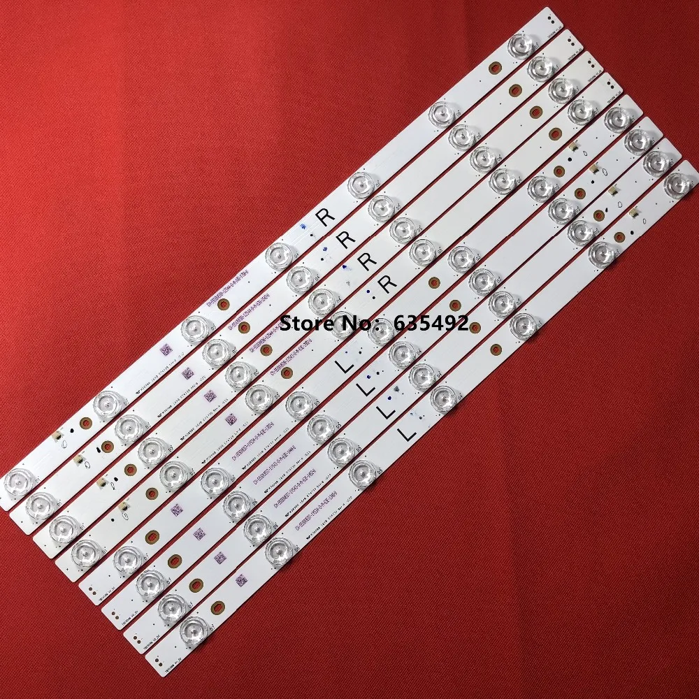 Original 1set=8Pieces(4R+4L) LED Backlight Array LED TV Strip Bar 550TV01 V4 / TB5509M V0_00 +550TV02 V4 / TB5509M V1_00
Original 1set=8Pieces(4R+4L) LED Backlight Array LED TV Strip Bar 550TV01 V4 / TB5509M V0_00 +550TV02 V4 / TB5509M V1_00