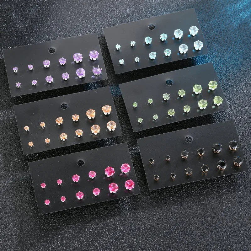 YANG&RH Punk Fashion Cubic Zirconia Stud Earrings For Women Statement Geometric Silver Gold Color Party Earring Set Jewelry
YANG&RH Punk Fashion Cubic Zirconia Stud Earrings For Women Statement Geometric Silver Gold Color Party Earring Set Jewelry