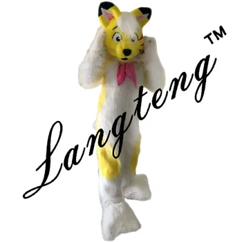 Yellow fox dog Husky mascot costumes for adults circus christmas Halloween Outfit Fancy Dress Suit Free Shipping real picture
Yellow fox dog Husky mascot costumes for adults circus christmas Halloween Outfit Fancy Dress Suit Free Shipping real picture