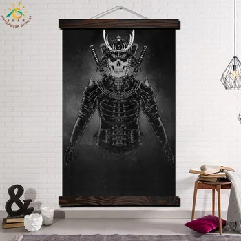 Japan Skull Samurai Single Vintage Posters and Prints Scroll Painting Canvas Wall Art Pictures Frame Painting Home Decoration
Japan Skull Samurai Single Vintage Posters and Prints Scroll Painting Canvas Wall Art Pictures Frame Painting Home Decoration