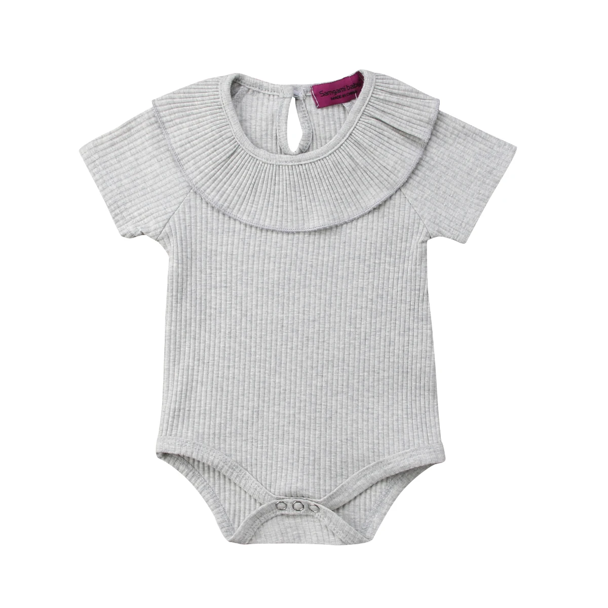 Kids Newborn Baby Girl Boy Gray/Pink/Beige/Yellow Collar Jumpsuit Bodysuit Clothes Outfit Summer 
Kids Newborn Baby Girl Boy Gray/Pink/Beige/Yellow Collar Jumpsuit Bodysuit Clothes Outfit Summer