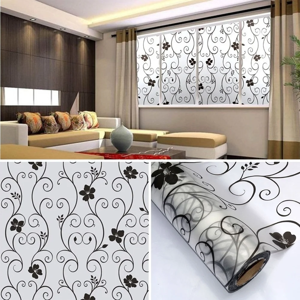 Sweet Frosted Privacy Cover Glass Window Door Black Flower Sticker Film Adhesive Home Decor can CSV
Sweet Frosted Privacy Cover Glass Window Door Black Flower Sticker Film Adhesive Home Decor can CSV
