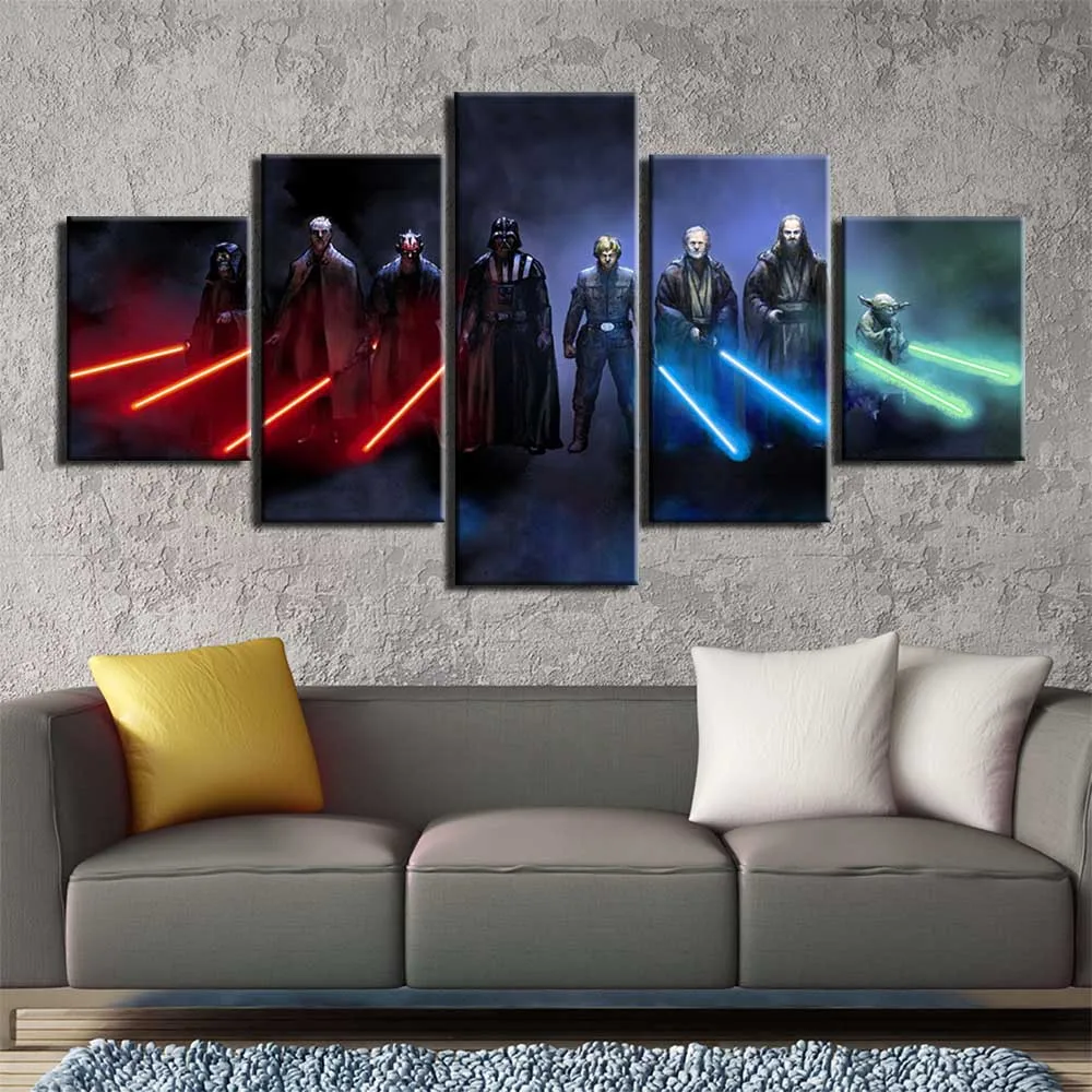 Modular printed 5 pieces Star Wars canvas art painting movie poster wall art pictures for living room posters and prints Artwork
Modular printed 5 pieces Star Wars canvas art painting movie poster wall art pictures for living room posters and prints Artwork
