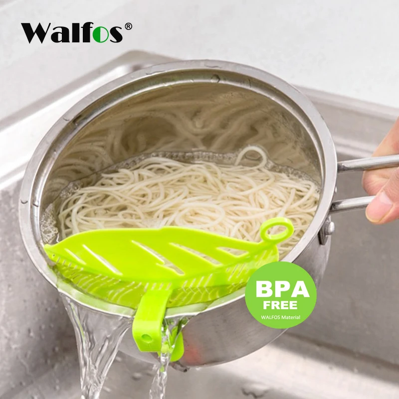 WALFOS 1Pc Leaf Shaped Rice Wash Gadget Noodles Spaghetti Beans Colanders Kitchen Fruit & Vegetable Cleaning Tool
WALFOS 1Pc Leaf Shaped Rice Wash Gadget Noodles Spaghetti Beans Colanders Kitchen Fruit & Vegetable Cleaning Tool