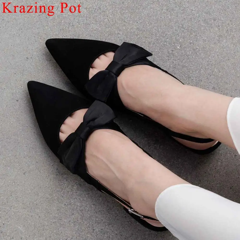 Krazing Pot sweety girls butterfly-knot shallow slingback women sandals genuine leather sweet low heels dating summer shoes L9f1
Krazing Pot sweety girls butterfly-knot shallow slingback women sandals genuine leather sweet low heels dating summer shoes L9f1