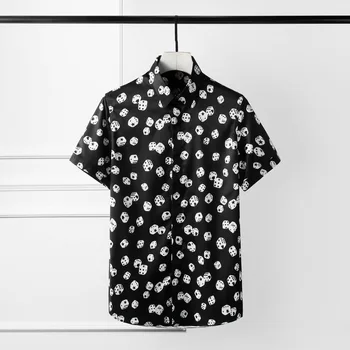 Fashion Allover Printed Men Shirt Luxury Short Sleeve Party Mens Dress Shirt Hight Quality Mens Shirts Casual Slim Plus Size 4XL
Fashion Allover Printed Men Shirt Luxury Short Sleeve Party Mens Dress Shirt Hight Quality Mens Shirts Casual Slim Plus Size 4XL