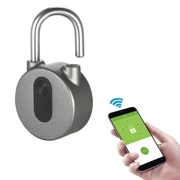 Keyless Anti-theft Smart Lock Wireless Padlock Mobile Phone Bluetooth APP Used For Doors Backpacks Bikes Storage Lockers
Keyless Anti-theft Smart Lock Wireless Padlock Mobile Phone Bluetooth APP Used For Doors Backpacks Bikes Storage Lockers