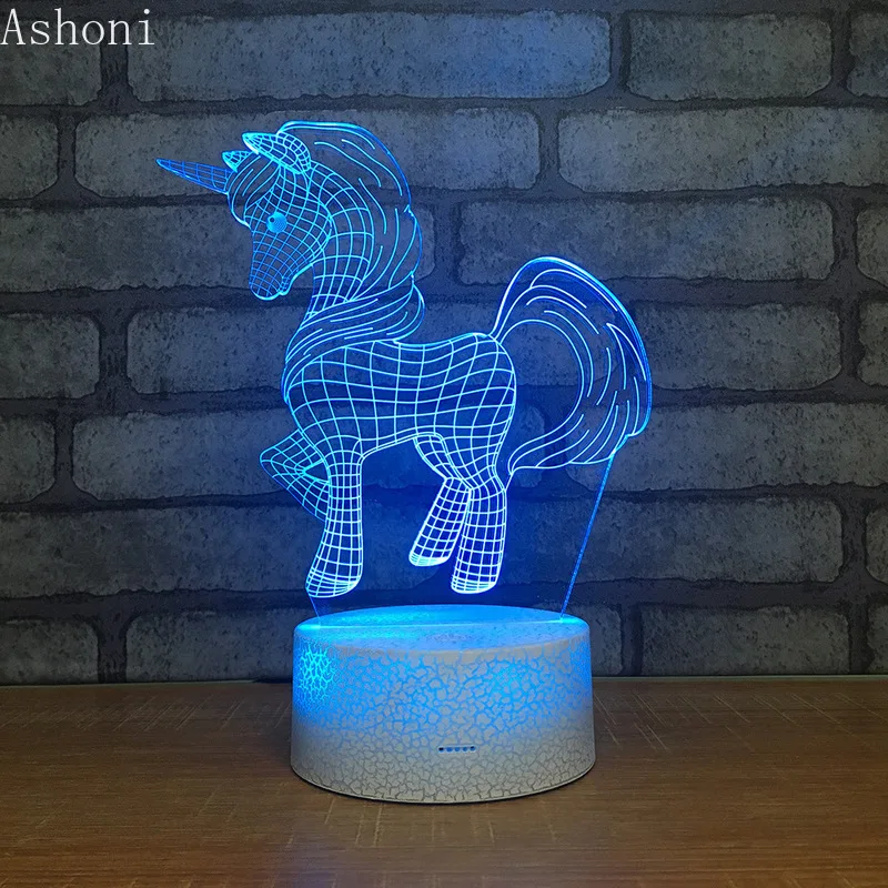 Cute Unicorn Shape 3D LED Night Light 7 Colors Changing Desk Table Lamp Bedroom Lighting Fixture Home Decor Christmas Gifts
Cute Unicorn Shape 3D LED Night Light 7 Colors Changing Desk Table Lamp Bedroom Lighting Fixture Home Decor Christmas Gifts