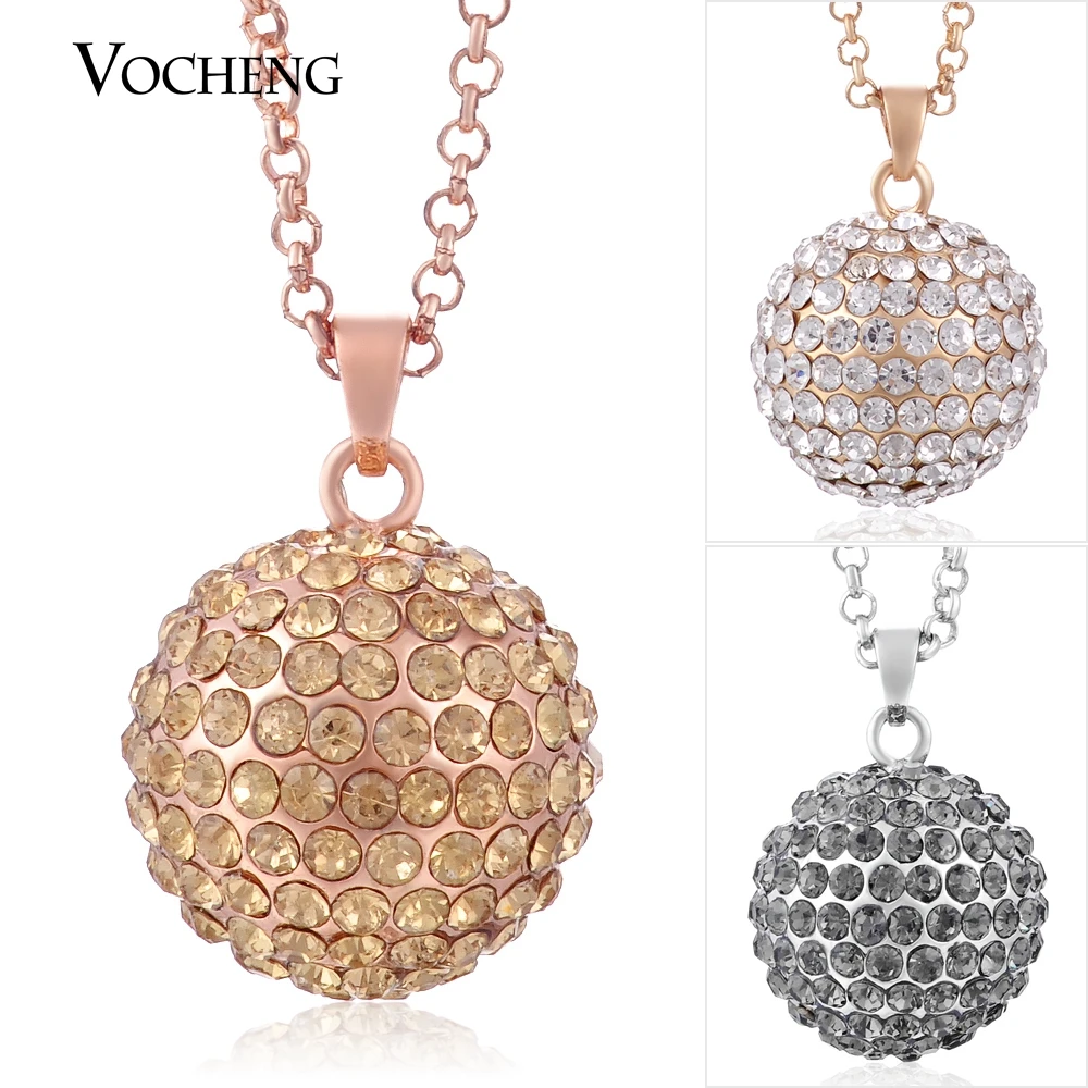 10pcs/lot Vocheng Angel Ball Copper Metal Crystal Pendant Necklace with Stainless Steel Chain VA-084*10 Free Shipping
10pcs/lot Vocheng Angel Ball Copper Metal Crystal Pendant Necklace with Stainless Steel Chain VA-084*10 Free Shipping