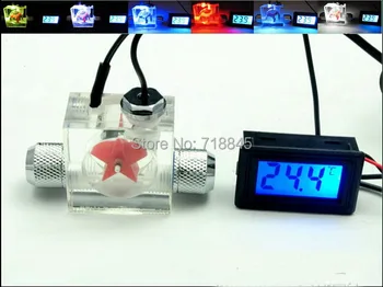 Flow Scout Meter with LED light And Digital Thermometer For Water Liquid Cooler System CPU with fitting
Flow Scout Meter with LED light And Digital Thermometer For Water Liquid Cooler System CPU with fitting
