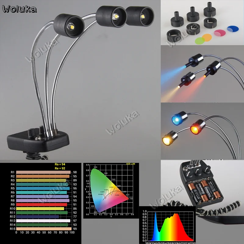 FalconEyes Triple 3 LED Magic Background Light for Macro Shooting DV-3B CD50 T03 ZZ1
FalconEyes Triple 3 LED Magic Background Light for Macro Shooting DV-3B CD50 T03 ZZ1
