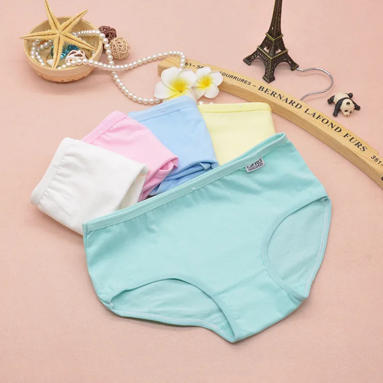 4-Pack Teenage Girls Panties Candy Colors Soft Cotton Young Girl Briefs for Kids Underwear Pants Underpants 9-20T
4-Pack Teenage Girls Panties Candy Colors Soft Cotton Young Girl Briefs for Kids Underwear Pants Underpants 9-20T