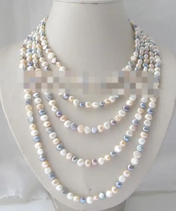 3777 multicolor freshwater pearl necklace 
3777 multicolor freshwater pearl necklace