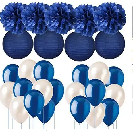 Navy Blue Wedding Decorations Tissue Paper Pom Poms Paper Lanterns with Balloons Kit for Birthday Party Supplies Bridal Shower
Navy Blue Wedding Decorations Tissue Paper Pom Poms Paper Lanterns with Balloons Kit for Birthday Party Supplies Bridal Shower