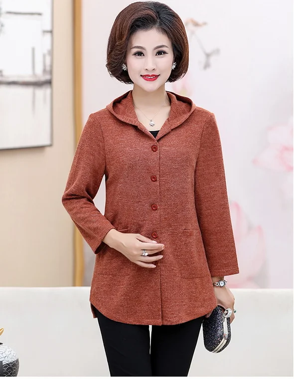 2019 Spring New Jacket Women Plus Size Middle-Aged Mother Jacket Coat Long-Sleeved Hooded Loose Casual Female Jacket F286
2019 Spring New Jacket Women Plus Size Middle-Aged Mother Jacket Coat Long-Sleeved Hooded Loose Casual Female Jacket F286