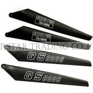 QS 8006-001 Main Blades 4 big propeller rotor blades (2A+2B) for biggest rc helicopter QS8006 spare parts many in stock
QS 8006-001 Main Blades 4 big propeller rotor blades (2A+2B) for biggest rc helicopter QS8006 spare parts many in stock