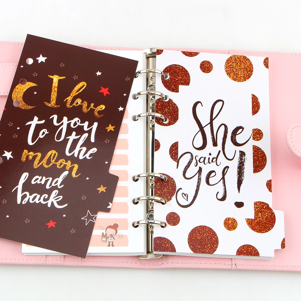 5sheet/lot A6 Dividers Planner Refill Colored Spiral Notebook Refills 6 holes Diario Binder Paper for Notebook Planner Inner Pag
5sheet/lot A6 Dividers Planner Refill Colored Spiral Notebook Refills 6 holes Diario Binder Paper for Notebook Planner Inner Pag