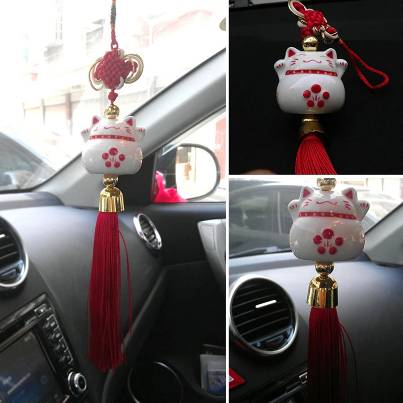 1 Pcs Chinese Blessing Cute Lovely Ceramic Hanging Ornament Lucky Cat Decorations For Home Car Pendant Decor Festive Atmospheric
1 Pcs Chinese Blessing Cute Lovely Ceramic Hanging Ornament Lucky Cat Decorations For Home Car Pendant Decor Festive Atmospheric
