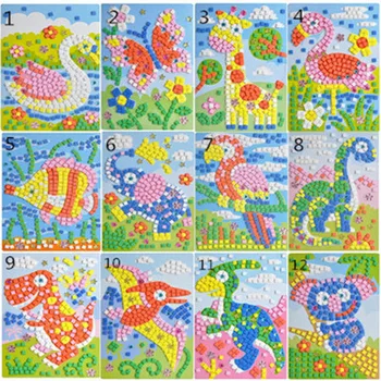 1pcs 12 Styles Choose Lot 3D Mosaics Puzzle Creative Sticker Game Animals Transport Craft Arts For Kids Educational Toy
1pcs 12 Styles Choose Lot 3D Mosaics Puzzle Creative Sticker Game Animals Transport Craft Arts For Kids Educational Toy