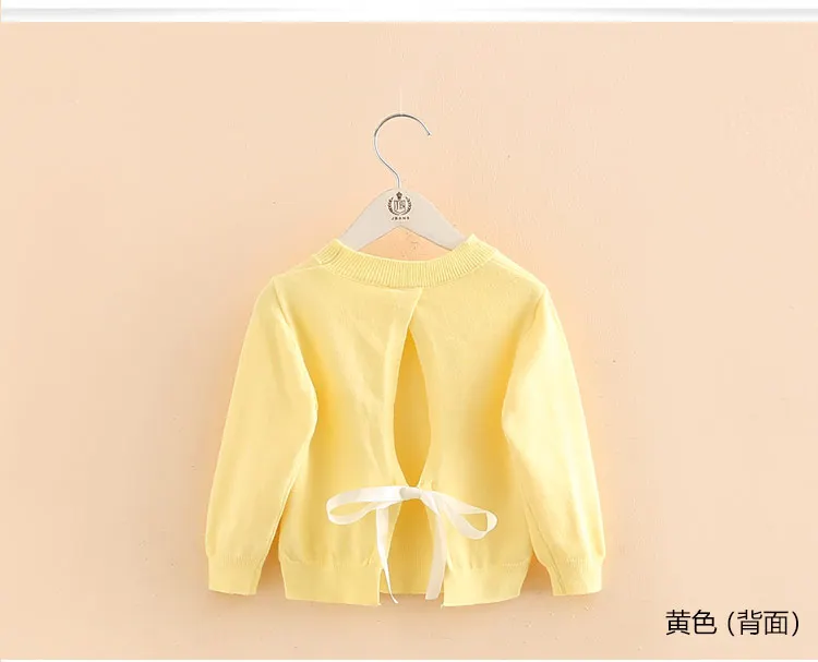 2018 Autumn Spring 2-10 Years Old Gift Children'S Clothing O-Neck Long Sleeve Candy Color Knitted Kids Baby Girls Sweater (15)