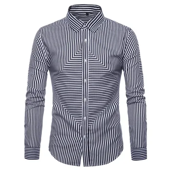 Brand 2018 Fashion Male Shirt Long-Sleeves Tops stripe Mens Dress Shirts Slim Men Shirt
Brand 2018 Fashion Male Shirt Long-Sleeves Tops stripe Mens Dress Shirts Slim Men Shirt
