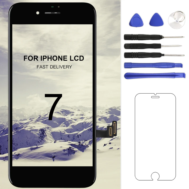 Сменный ЖК дисплей для iphone 7 3D Force сенсорный экран с дигитайзером в сборе без битых