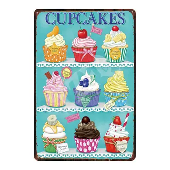 Cupcakes Retro Tin Sign Shabby Chic Food Metal Plates For Wall Kitchen Home Cafe Decoration Metal Poster DU-2133
Cupcakes Retro Tin Sign Shabby Chic Food Metal Plates For Wall Kitchen Home Cafe Decoration Metal Poster DU-2133
