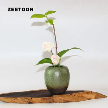 Zen Small Flower Arrangement Ceramic Container Japanese Ikebana Coarse Pottery Vase Hydroponics Flower Pot Tabletop Floriculture
Zen Small Flower Arrangement Ceramic Container Japanese Ikebana Coarse Pottery Vase Hydroponics Flower Pot Tabletop Floriculture
