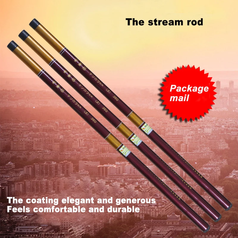 FRP Fishing Rod Portable Telescopic Fishing Rod 3.6M 4.5M 5.4M 6.3M Super hard Stream Rod Super-hard super-light fishing rod
FRP Fishing Rod Portable Telescopic Fishing Rod 3.6M 4.5M 5.4M 6.3M Super hard Stream Rod Super-hard super-light fishing rod