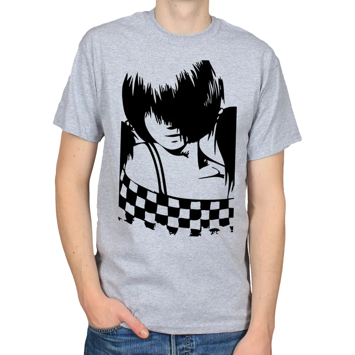 ANIME GIRL CHECKERS MANGA JAPANESE CARTOON EMO TWO TONE HIPSTER T-SHIRT TEE Men'S Funny Harajuku T shirts
ANIME GIRL CHECKERS MANGA JAPANESE CARTOON EMO TWO TONE HIPSTER T-SHIRT TEE Men'S Funny Harajuku T shirts
