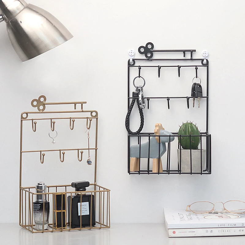 Multi-function Metal Storage Holders Home Creative Door Back Wall Hanging Desktop Decorative Wrought Iron Key Finishing Racks
Multi-function Metal Storage Holders Home Creative Door Back Wall Hanging Desktop Decorative Wrought Iron Key Finishing Racks