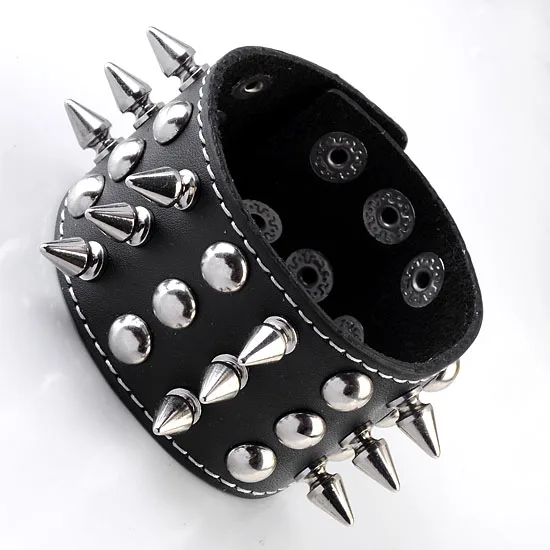 Ayliss Hot Selling 1 pc Black Cowhide Rivet Spike Men Bracelet Punk Rock Leather Bracelet Cuff Wristband Men's Jewelry
Ayliss Hot Selling 1 pc Black Cowhide Rivet Spike Men Bracelet Punk Rock Leather Bracelet Cuff Wristband Men's Jewelry