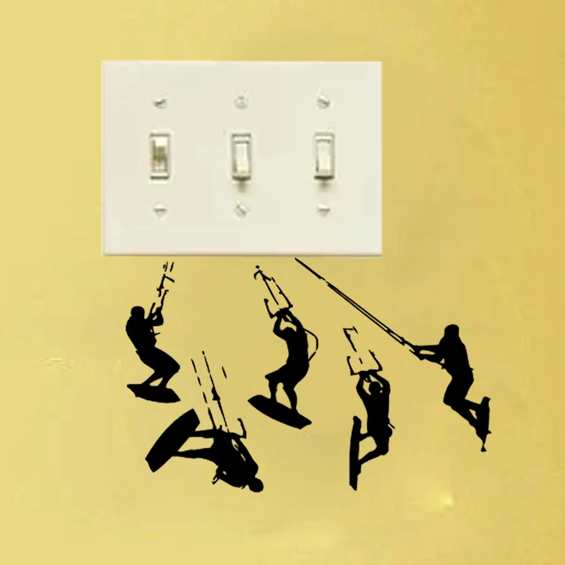 Kitesurfig Wakeboarding Windsurfing Fashion Vinyl Wall Decals Light Switch Stickers 5WS1251
Kitesurfig Wakeboarding Windsurfing Fashion Vinyl Wall Decals Light Switch Stickers 5WS1251