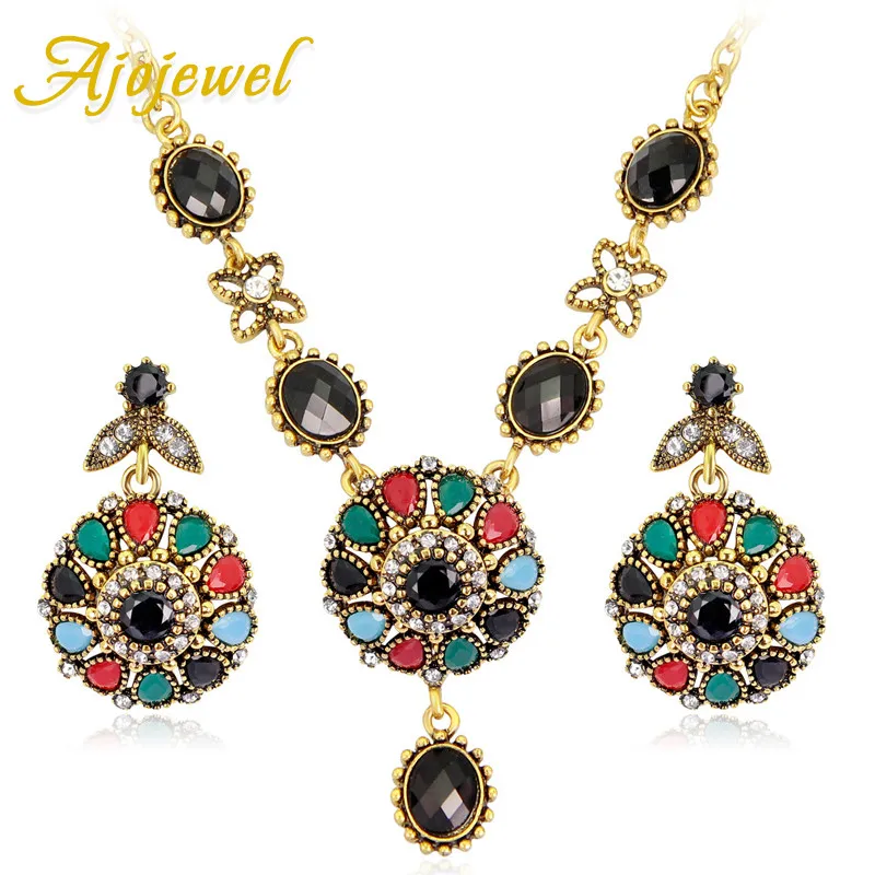 Ajojewel Bohemian Fashion Jewelry Sets Womens Accessories Vintage Jewellery Necklace Earrings With Colorful Stone
Ajojewel Bohemian Fashion Jewelry Sets Womens Accessories Vintage Jewellery Necklace Earrings With Colorful Stone