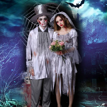 Halloween costume cosplay costume female ghost bride and groom horror bloodstained female adult zombie suit
Halloween costume cosplay costume female ghost bride and groom horror bloodstained female adult zombie suit
