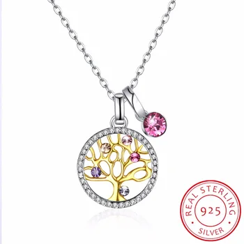 INALIS Popular 925 Sterling Silver Rely Tree of Life Pendant Necklace Clear multicolor Crystal Women Fashion Jewelry Colar Gift
INALIS Popular 925 Sterling Silver Rely Tree of Life Pendant Necklace Clear multicolor Crystal Women Fashion Jewelry Colar Gift