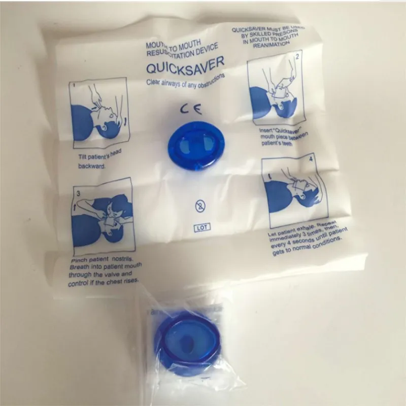 5 Pcs CPR mask mouth-to-mouth respirator mask for rescue first aid training in cardiopulmonary resuscitation
5 Pcs CPR mask mouth-to-mouth respirator mask for rescue first aid training in cardiopulmonary resuscitation