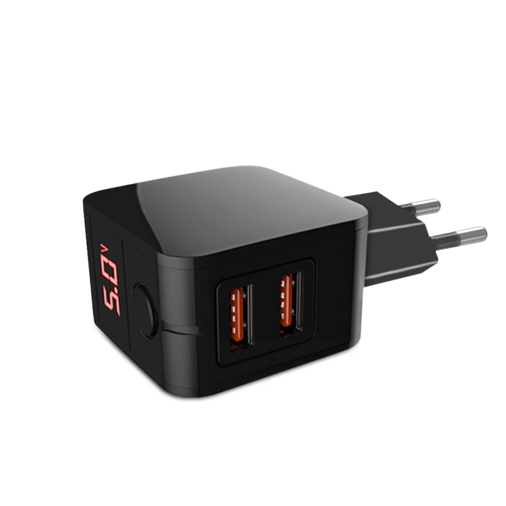 Dual USB Universal EU Plug Travel Power Adapter with LCD Display Smart Charger portable Fireproof Intelligent Wide compatibility
Dual USB Universal EU Plug Travel Power Adapter with LCD Display Smart Charger portable Fireproof Intelligent Wide compatibility