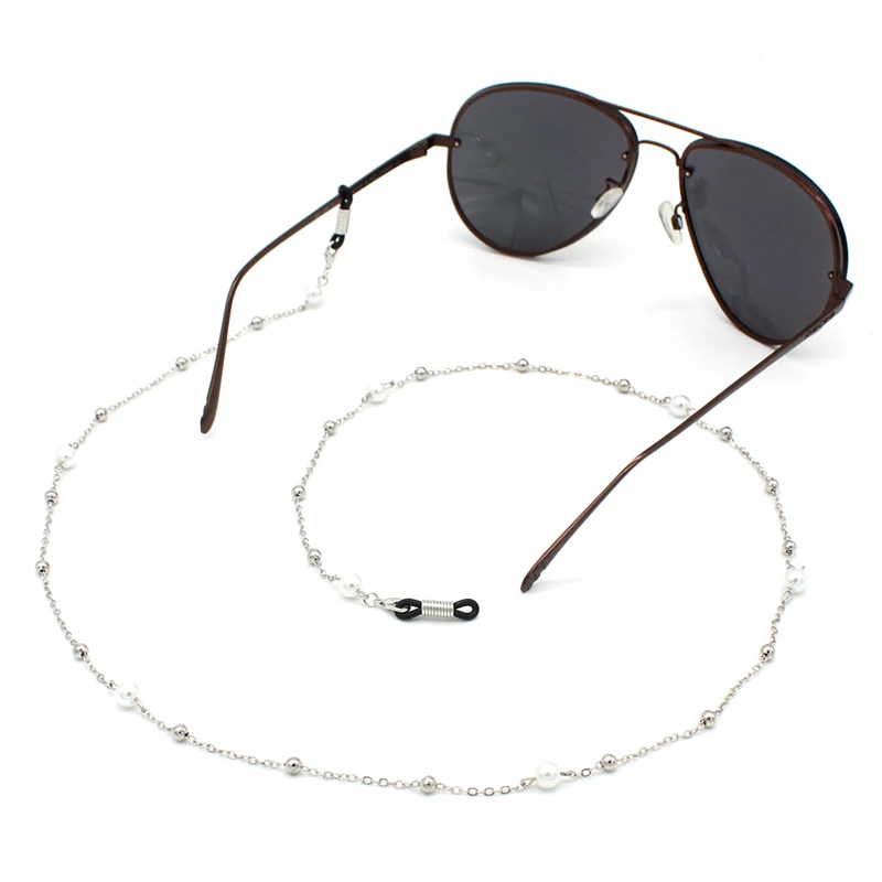 Gold Silver Ball Pearl Beads Link Chain Eyeglasses Chains Reading Glasses Sunglasses Strap Cord Holder Neck Headband Accessories
Gold Silver Ball Pearl Beads Link Chain Eyeglasses Chains Reading Glasses Sunglasses Strap Cord Holder Neck Headband Accessories