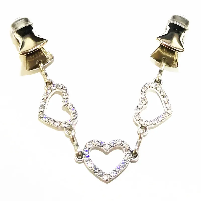 Heart Rhinestone Cinch Clothes Cardigan Clip Jewelry Chain Style Shawl Brooch Pins Guard Women Sweater Clamps Cape Cloak Clasp
Heart Rhinestone Cinch Clothes Cardigan Clip Jewelry Chain Style Shawl Brooch Pins Guard Women Sweater Clamps Cape Cloak Clasp