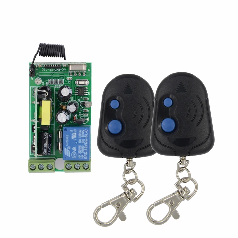 AK-RK01S-220-E AC 85V 110V 220V 230V Wireless Remote Control lighting switch 1Channal 10A Relay Switch Receiver Transmitter
AK-RK01S-220-E AC 85V 110V 220V 230V Wireless Remote Control lighting switch 1Channal 10A Relay Switch Receiver Transmitter
