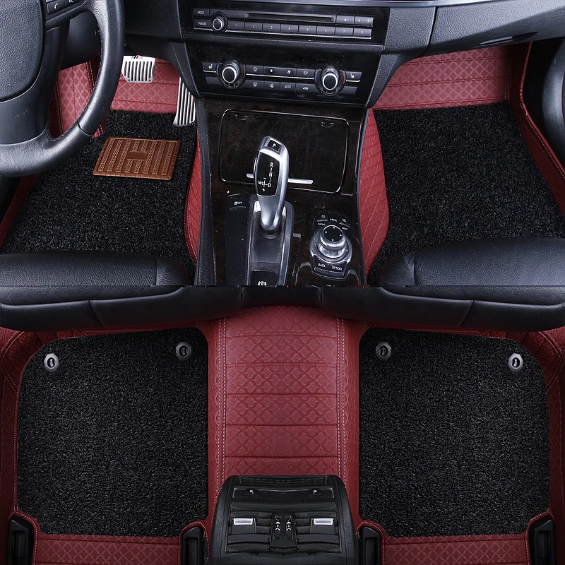 Leather custom car floor mats for Ford All Models kuga ecosportcar mondeo fiesta F-150 focus Explorer Mustang car accessories
Leather custom car floor mats for Ford All Models kuga ecosportcar mondeo fiesta F-150 focus Explorer Mustang car accessories