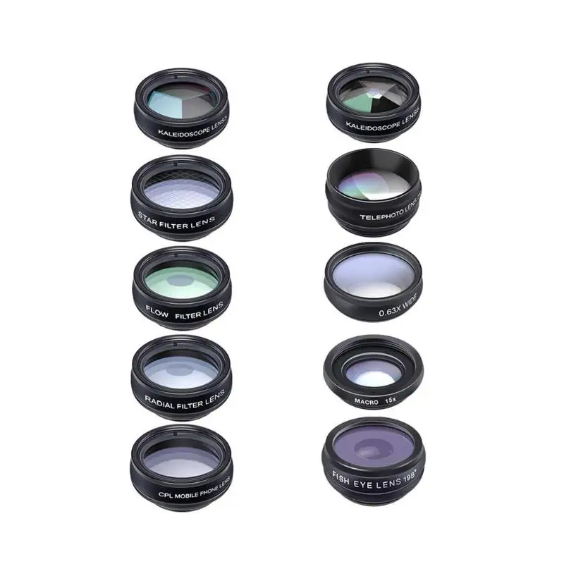 Optical Camera Universal 10 in 1Multifunction 180-198 degrees Fisheye angle Smart Phone Zoom Lens for Apple/Android smartphone
Optical Camera Universal 10 in 1Multifunction 180-198 degrees Fisheye angle Smart Phone Zoom Lens for Apple/Android smartphone