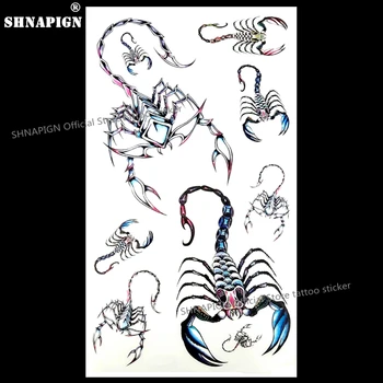 SHNAPIGN Silver Scorpion Chain Temporary Tattoo Body Art Flash Tattoo Stickers 17*10cm Waterproof Fake Car Styling Wall Sticker
SHNAPIGN Silver Scorpion Chain Temporary Tattoo Body Art Flash Tattoo Stickers 17*10cm Waterproof Fake Car Styling Wall Sticker
