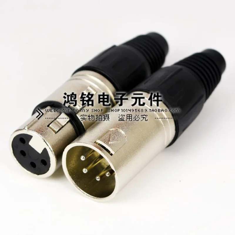 10pcs Metal 4Pin XLR Male Female Socket Panel Mount Connector 4Core XLR Converter Adapter Jack
10pcs Metal 4Pin XLR Male Female Socket Panel Mount Connector 4Core XLR Converter Adapter Jack